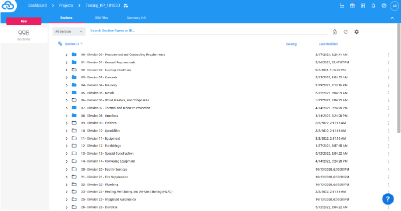screenshot of RIB SpecLink